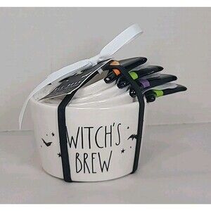 Rae Dunn Halloween Witch's Brew Handle Measuring Cups NWT